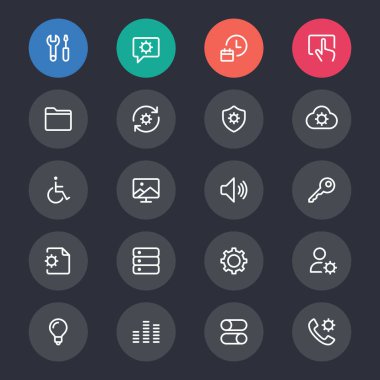 Ayar satırı simgeler