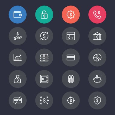 Finansal Yönetim satırı simgeler