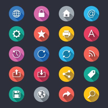 Web basit renk simgeleri