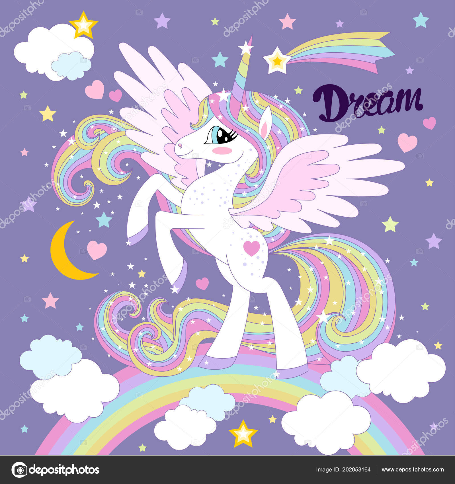 Unicorn With Wings Images Unicorn With Wings Fantasy Square Stickers