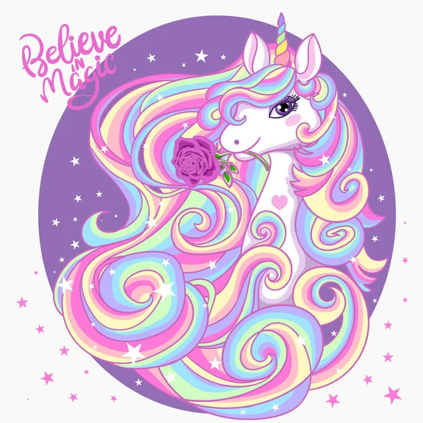 Büyüye inan. Doodle vektör sanatı. Oval çerçeve. Vektör çizimi