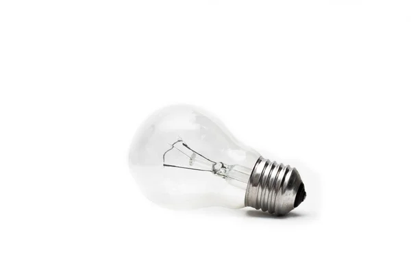 Light Bulb White Background Isolate Electricity — Stock Photo, Image