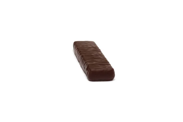 Een Cacao Chocolade Snoep Een Witte Achtergrond Zoetheid Isoleren — Stockfoto