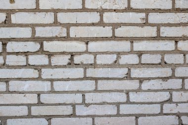 Doku veya arka plan, beyaz bir tuğla, çimento bina, duvar