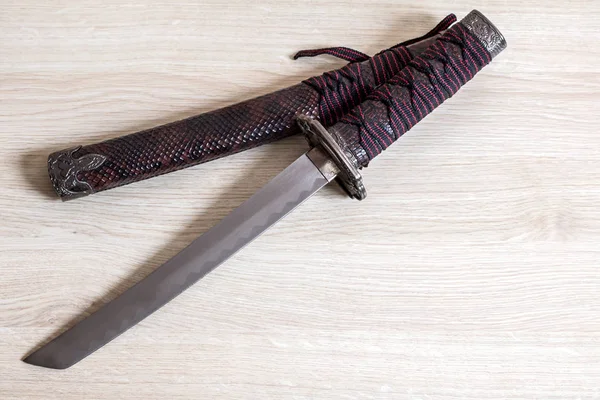 Japán szamuráj kard közelről — Stock Fotó
