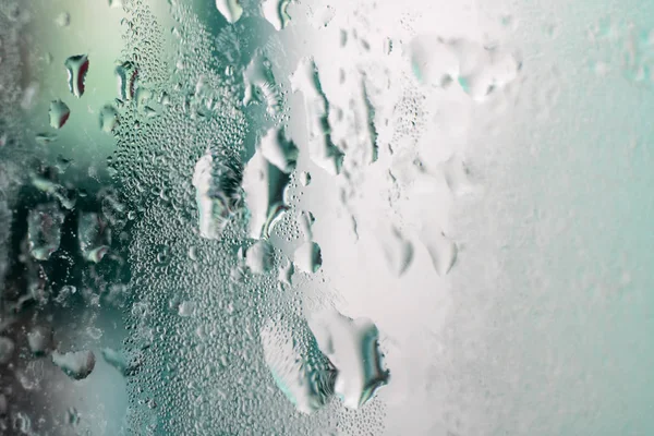 Σταγόνες Νερού Στον Καθρέφτη Στο Μπάνιο — Φωτογραφία Αρχείου