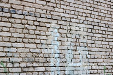 Beyaz tuğla duvar, doku veya metin için arka plan
