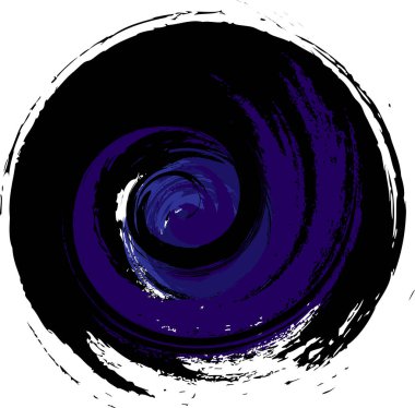 Siyah mor sarmal katlanmış, soyutlama arka plan, korku ve fobia kavramı