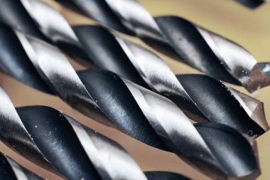 Eski yakın kadar matkap, arka plan metin veya doku, makro fotoğraf için