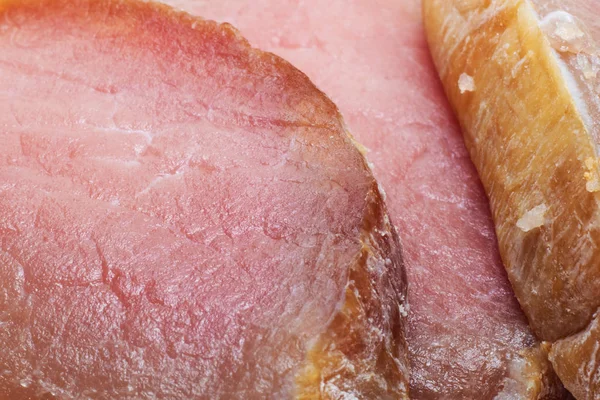 Scheiben Saftigen Roten Fleisches Nahaufnahme Hintergrund Oder Textur — Stockfoto