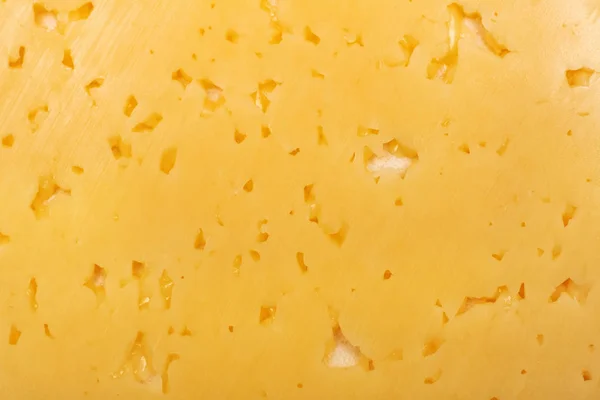 Fori in formaggio giallo, fondo o consistenza — Foto Stock