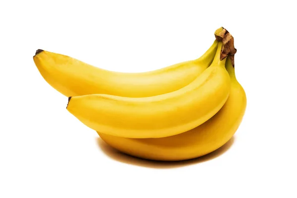 Bright yellow banana, isolate on a white background — Stock Photo, Image