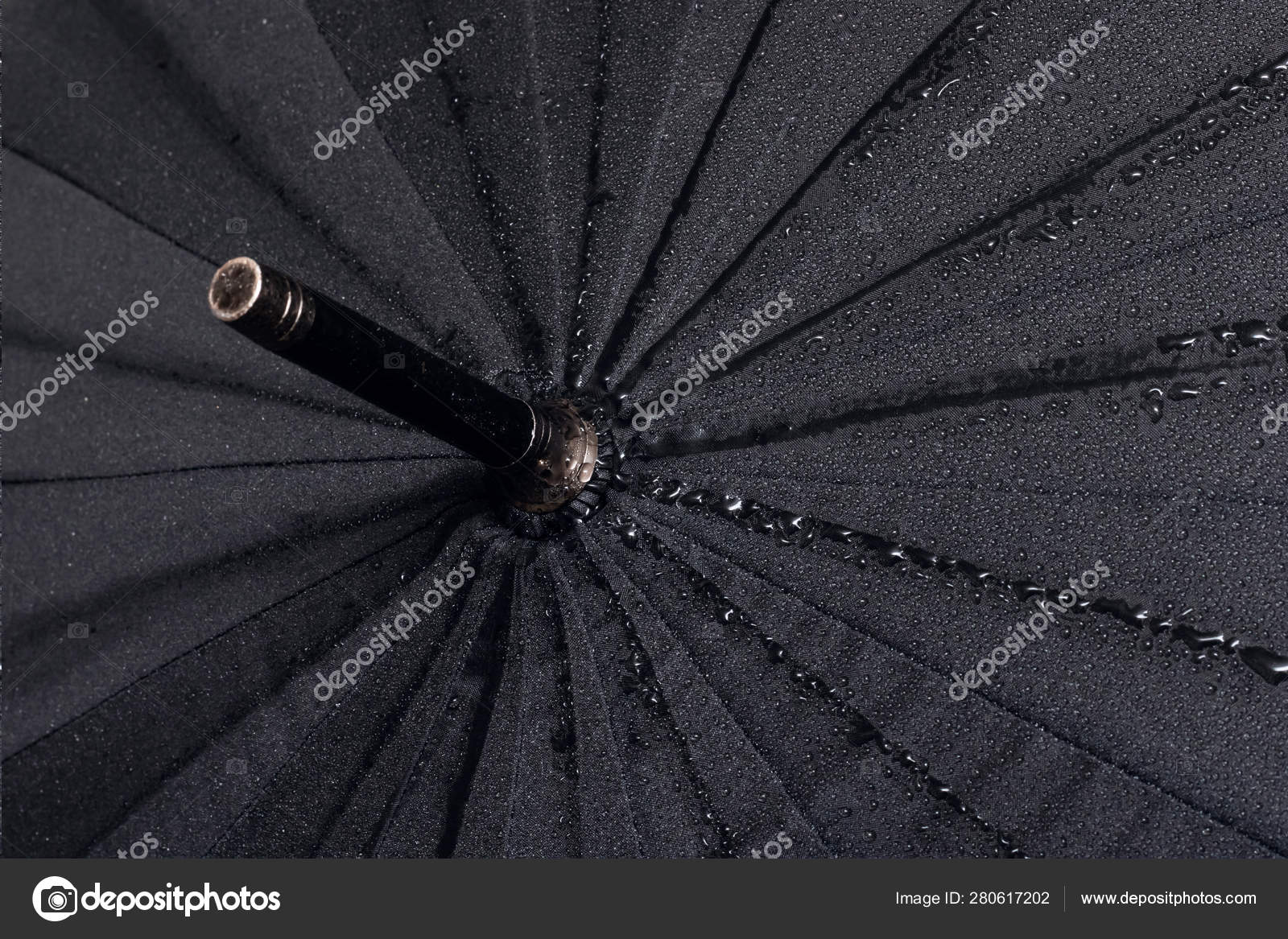 black umbrella top