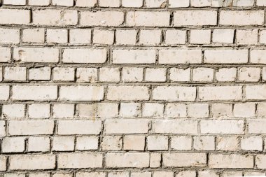 Beyaz tuğla duvar closeup, arka plan veya doku