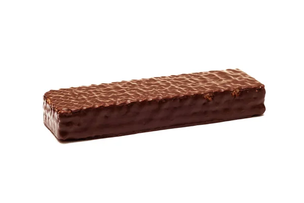 Bolacha de chocolate, isolada sobre fundo branco — Fotografia de Stock