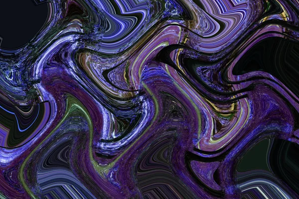 Abstract Black Background Blue Purple Black Waves — Stock Photo, Image