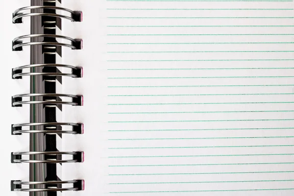 Blank Open Notepad Page Close Background Form Text — Stock Photo, Image