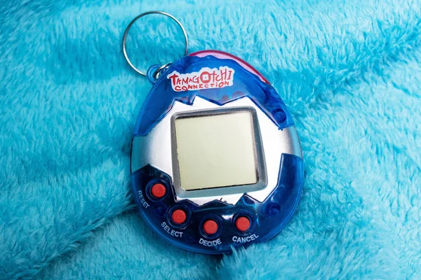 Belarus Novopolotsk Szeptember 2020 Virtuális Kisállat Tamagotchi Közelkép — Stock Fotó