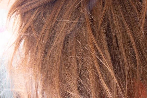 Cheveux Roux Gros Plan Fond Pour Texte Texture — Photo