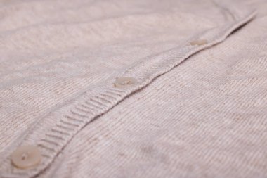 Bej kazak düğmeleri yakın çekim, makro fotoğraf