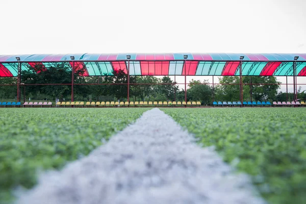 Fußball Defokussierte Spieler Strafe Auf Feld Klein Futsal Ball Feld — Stockfoto