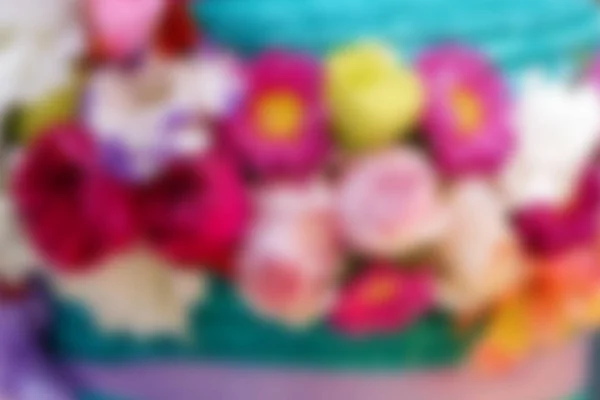 一朵模糊的花朵 美丽的花束花模糊的背景 五颜六色的花朵模糊的背景 — 图库照片
