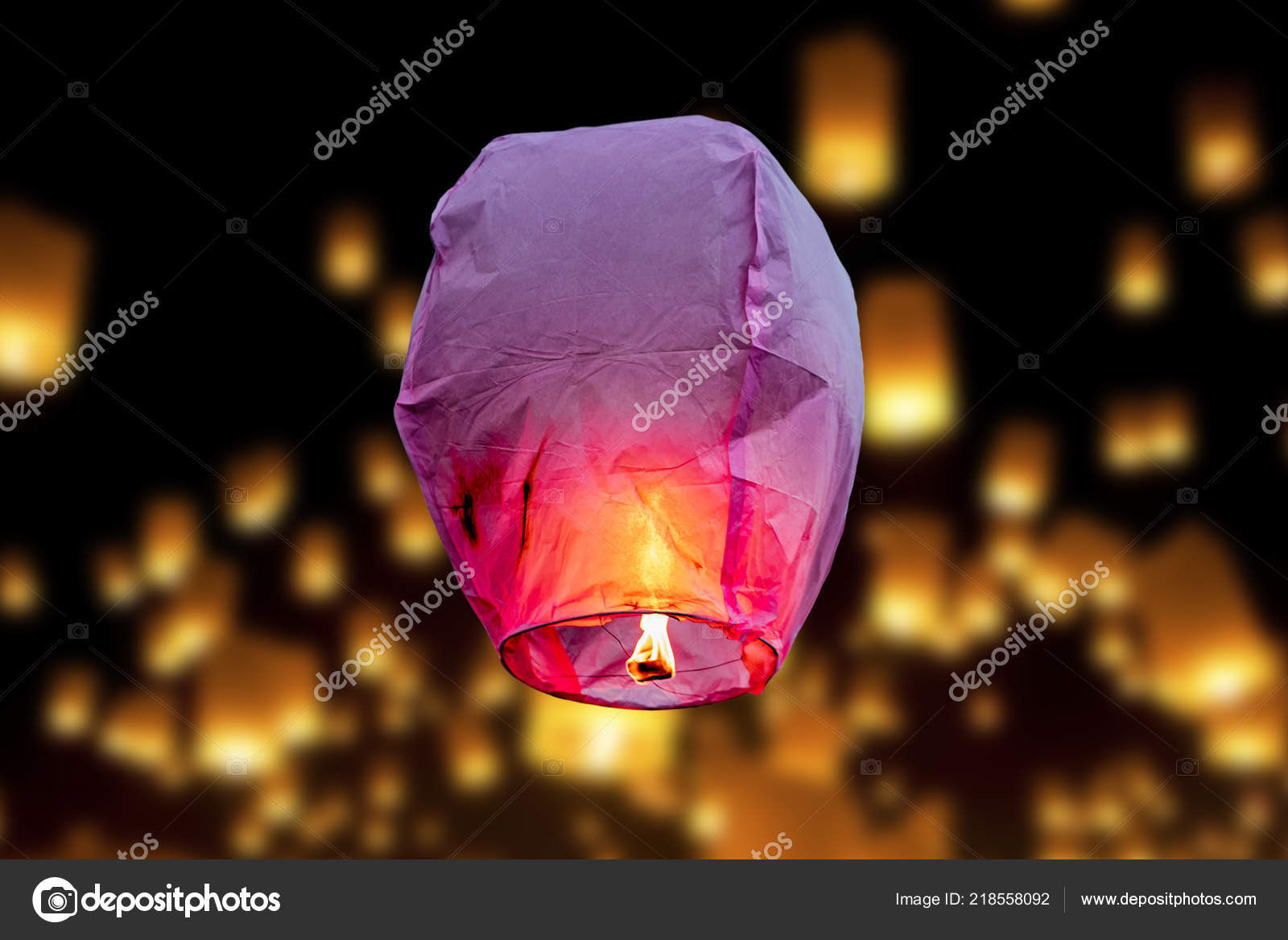 Light balloons on sale in sky