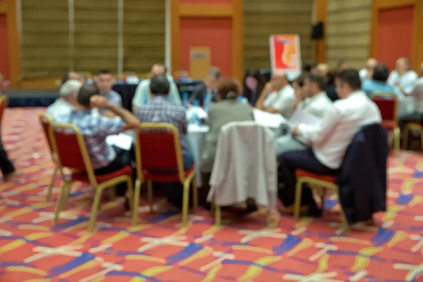 Blurred Photo Audience Group Attending Conference Meeting Room Group Business — Stock Photo, Image