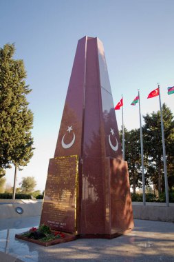 Bakıda Memorial'a çatışmada öldürülen Osmanlı askerleri.
