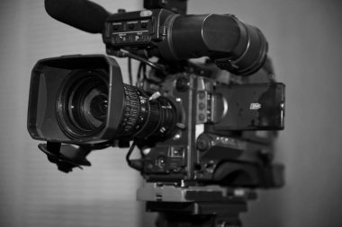 video kamera lens - kayıt show tv Studio - odak fotoğraf makinesi diyafram