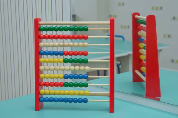 Speelgoed Abacus Leren Tellen Kleurrijke Kinderen Counting Frame Voor Kinderen — Stockfoto