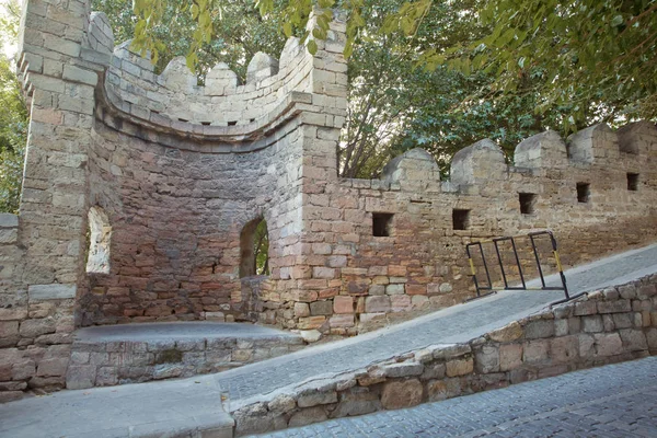 Azerbaijão Portão Fortaleza Velha Entrada Para Baku Cidade Velha Baku — Fotografia de Stock