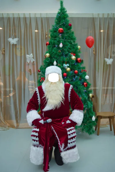 Jul Bollen Hänger Bakgrunden Klocka Det Dags För Ett Nytt — Stockfoto