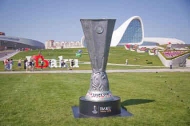 Uefa Şampiyonlar Ligi . Uefa Kupası beyaz arka planlar Bakü Final 2019 . Coupe Uefa . Avrupa Ligi 2019