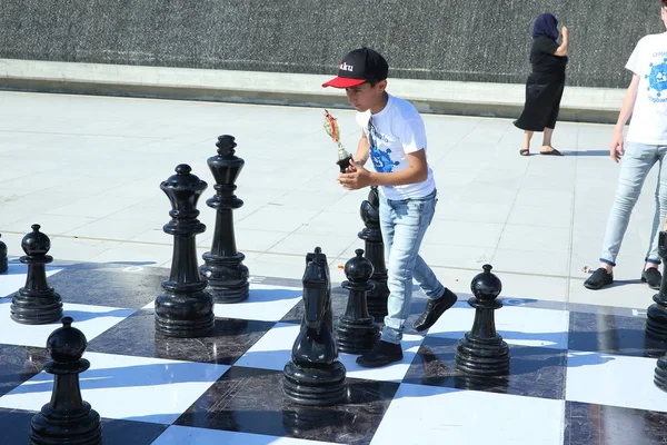 Festival de niños. En el parque del Centro Heydar Aliyev. Día Internacional del Niño —  Fotos de Stock