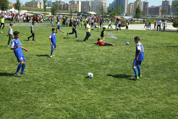 Baku Azerbaijan Ιουνιου 2019 Παιδικό Φεστιβάλ Στο Πάρκο Του Heydar — Φωτογραφία Αρχείου