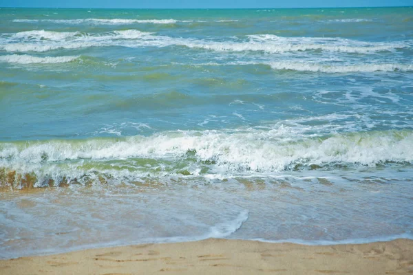 Latar Belakang Liburan Musim Panas Tropis Laut Pantai Dengan Waktu — Stok Foto