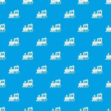 Lokomotif desen vektör kesintisiz mavi