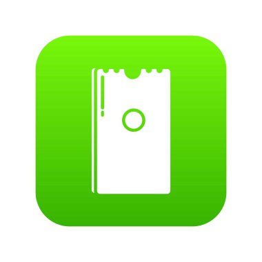 Kuru peçete yeşil simge vektör paketi