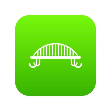 Tezgah sırt simgesi dijital yeşil ile