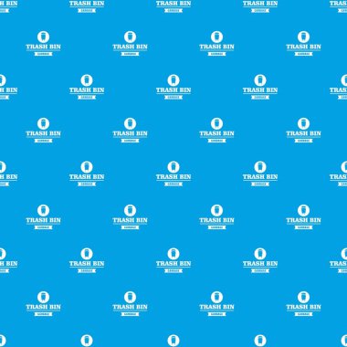 Bin sokak desen vektör kesintisiz mavi