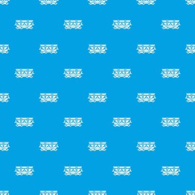 Vagon desen vektör kesintisiz mavi