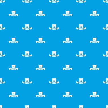 Depo gözü geri dönüşüm desen vektör kesintisiz mavi