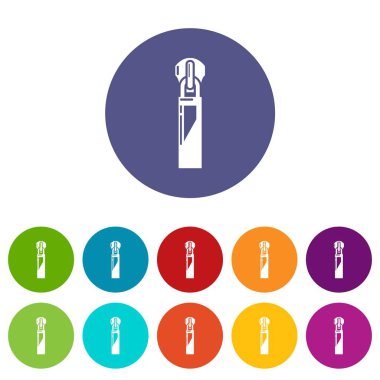 Sentetik ZIP simgesi, basit tarzı