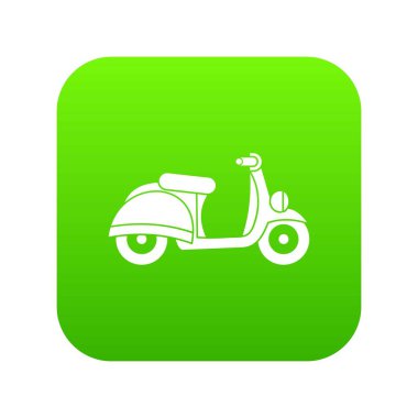 Motosiklet simgesi dijital yeşil