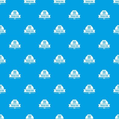 Bin plastik desen vektör kesintisiz mavi
