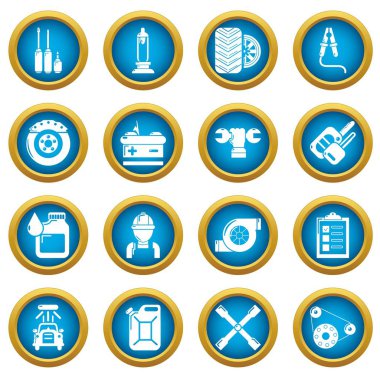Otomatik onarım Icons set, basit tarzı