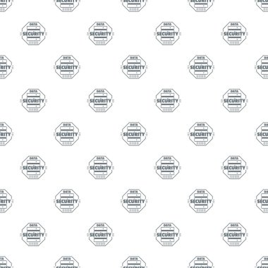 Kişisel veri güvenlik tasarlamak vektör sorunsuz