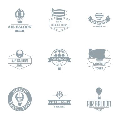 Hava tankı logo koymak, basit tarzı