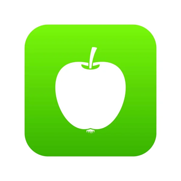 Значок Apple цифровий зелений — стоковий вектор